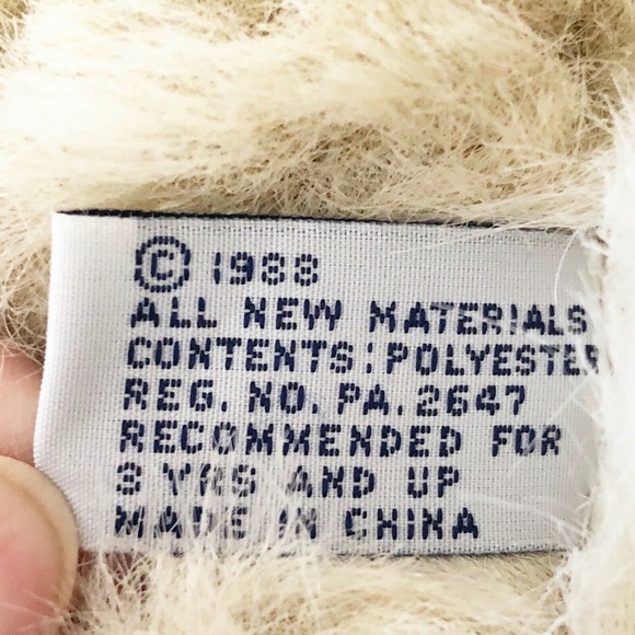 1988 Vintage Chrisha Playful Plush Easter Bunny Rabbit Big Ears 13" Super Clean! - Picture 6 of 8